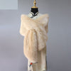 Luxury Faux Fur Shawl – Warm & Elegant Winter Wrap