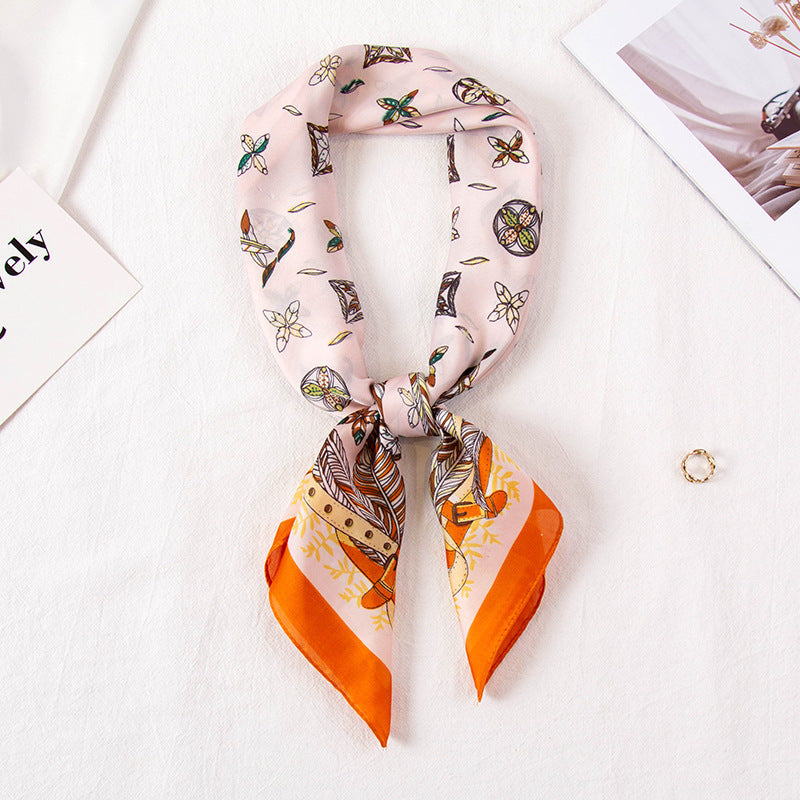 All-Matching Imitated Silk Decorative Scarf