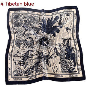 Silk Satin 70x70 Headscarf – Elegant Coconut Silk Towel for Women