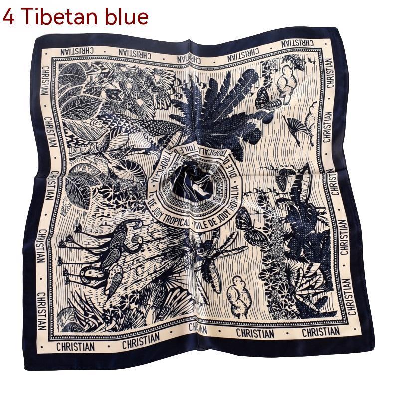 Silk Satin 70x70 Headscarf – Elegant Coconut Silk Towel for Women