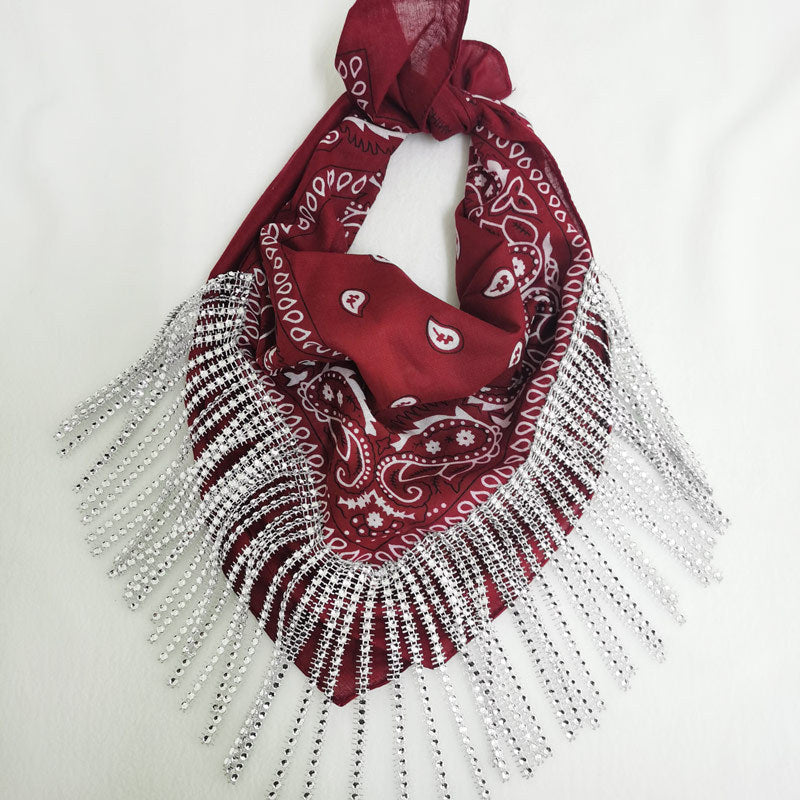 Paisley Vintage Diamond Tassel Scarf – Classic Elegance