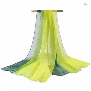 Luxury Gradient Silk Shawl – Elegant & Lightweight Fashion Wrap for All Seasons