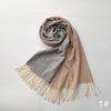 Unisex Imitation Cashmere Scarf – Soft, Warm & Stylish Tie-Dye Wrap with Tassels