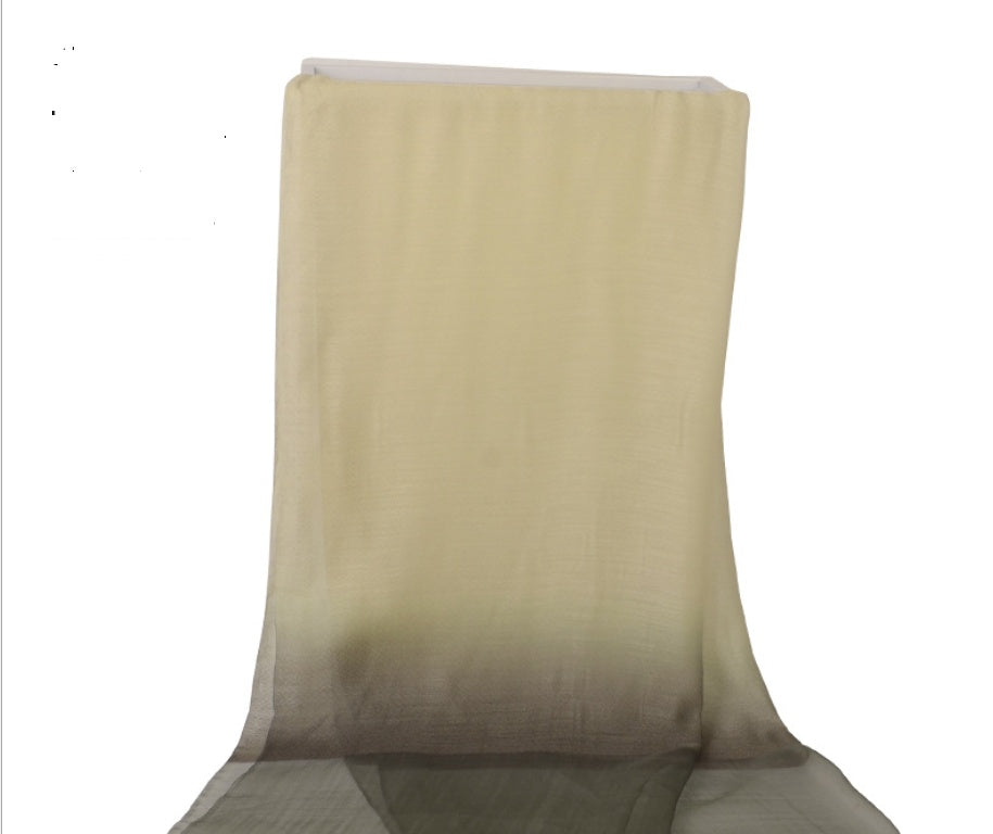 Luxury Silk Scarf & Beach Shawl – Gradient Tie-Dye Sunscreen Wrap for Women