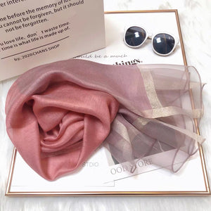 Elegant Mulberry Silk Scarf – Lightweight Fashion Wrap for Women