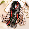 Polka Dot Printed Silk Scarf – Elegant & Lightweight Wrap for Women
