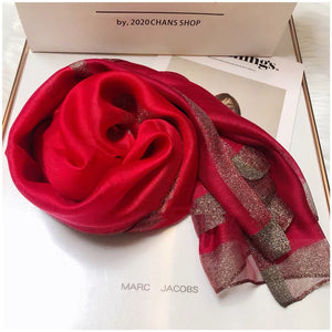 Elegant Mulberry Silk Scarf – Lightweight Fashion Wrap for Women