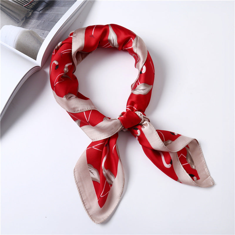 Elegant Decorative Silk Scarf – Stylish 70x70cm Square Wrap for Women