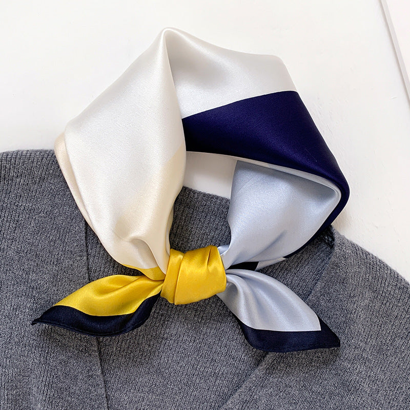 Color-Matching Mulberry Silk Hair Band & Scarf