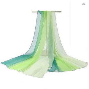 Luxury Gradient Silk Shawl – Elegant & Lightweight Fashion Wrap for All Seasons