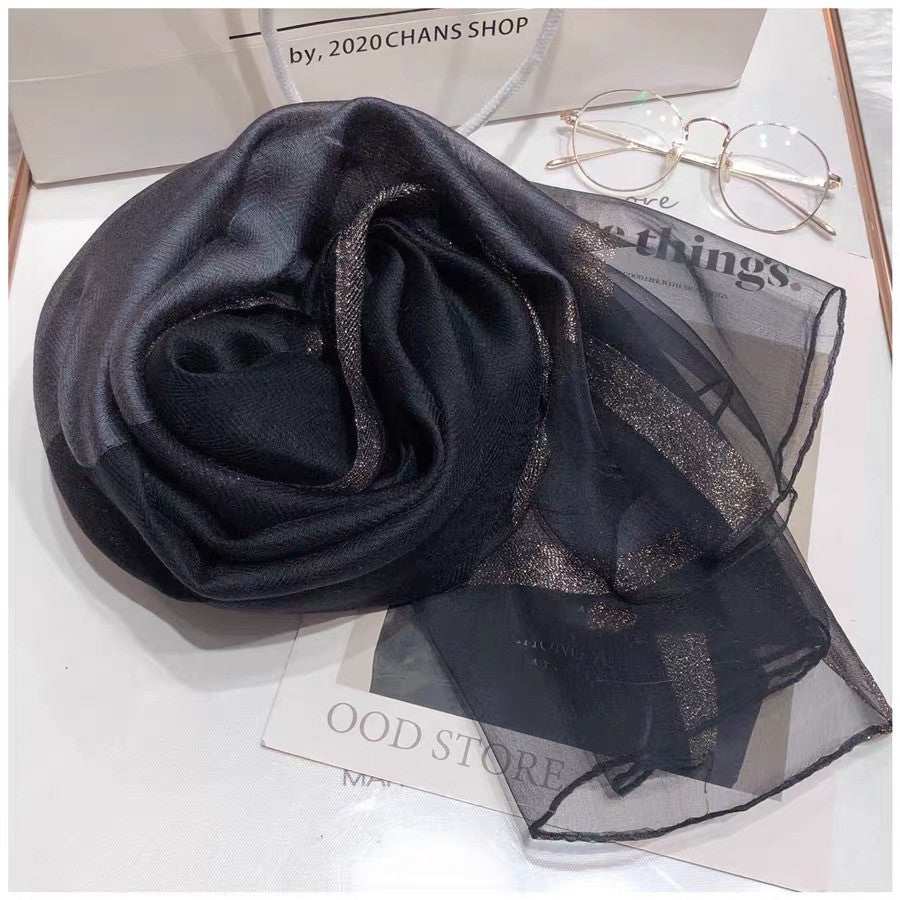 Elegant Mulberry Silk Scarf – Lightweight Fashion Wrap for Women