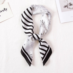 All-Matching Imitated Silk Decorative Scarf