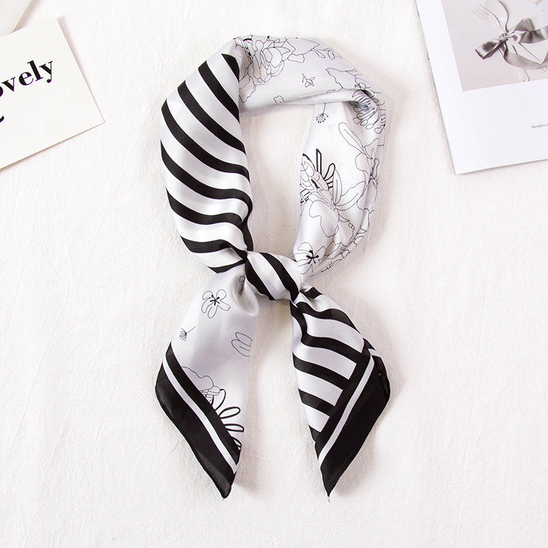 All-Matching Imitated Silk Decorative Scarf