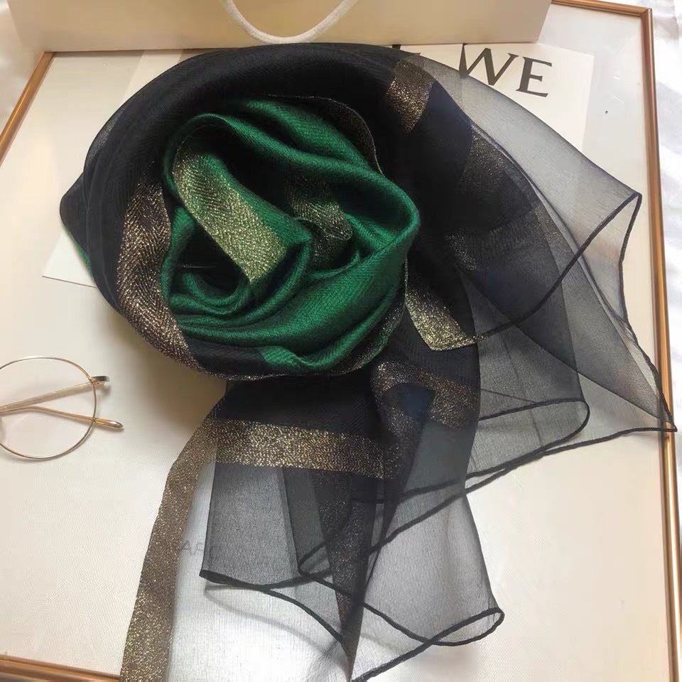 Elegant Mulberry Silk Scarf – Lightweight Fashion Wrap for Women