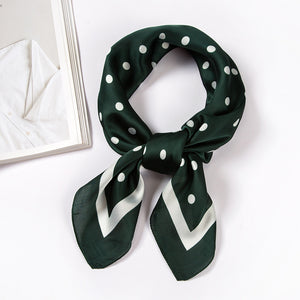 Elegant 70cm Silk Satin Square Scarf – Multi-Purpose Fashion Accessory