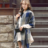 Unisex Oversized Wool-Blend Scarf – Soft & Warm Twill Wrap with Tassels