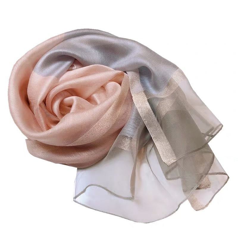 Elegant Mulberry Silk Scarf – Lightweight Fashion Wrap for Women