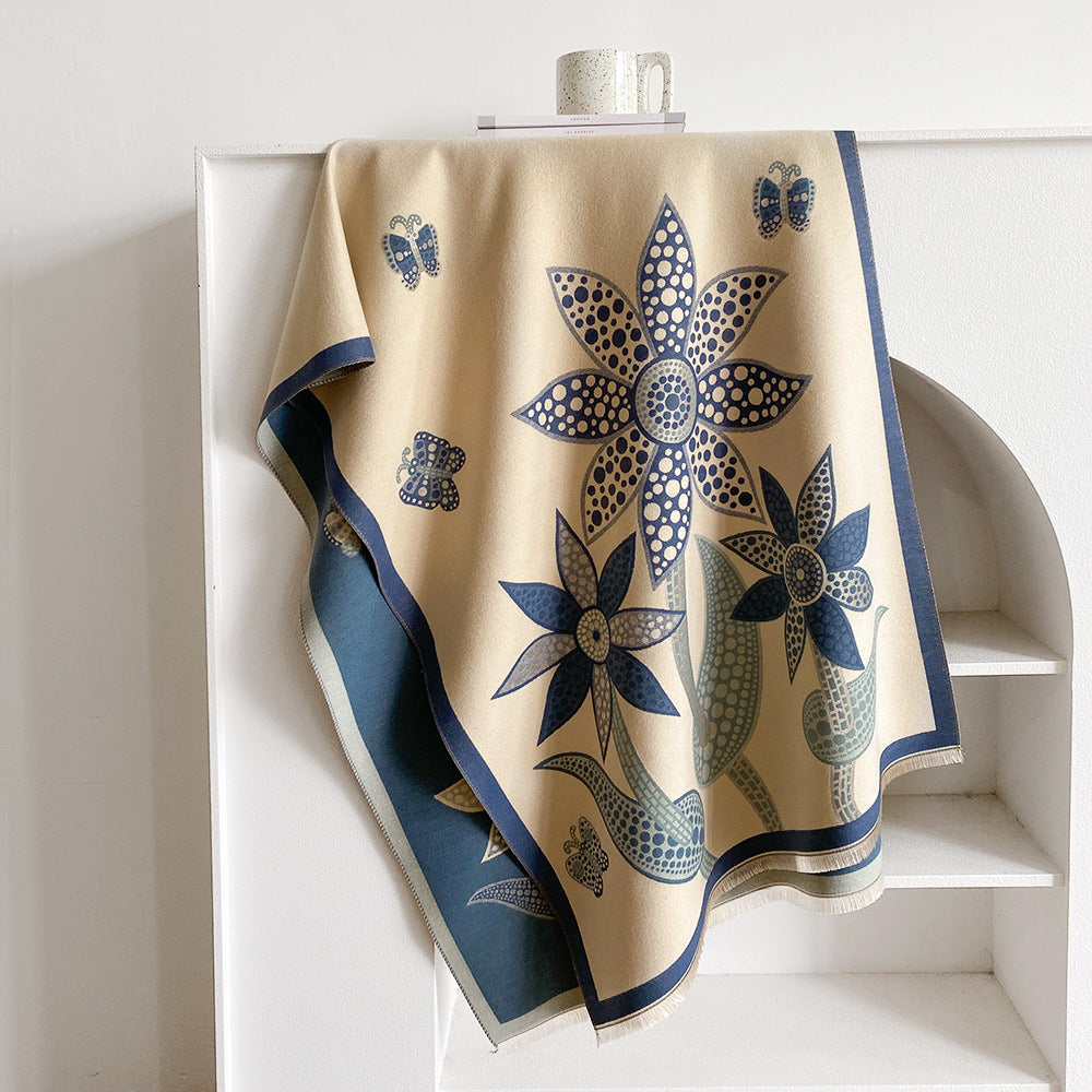 Women's Winter Artificial Cashmere Scarf – Soft & Warm High-Grade Wrap (65x185cm)