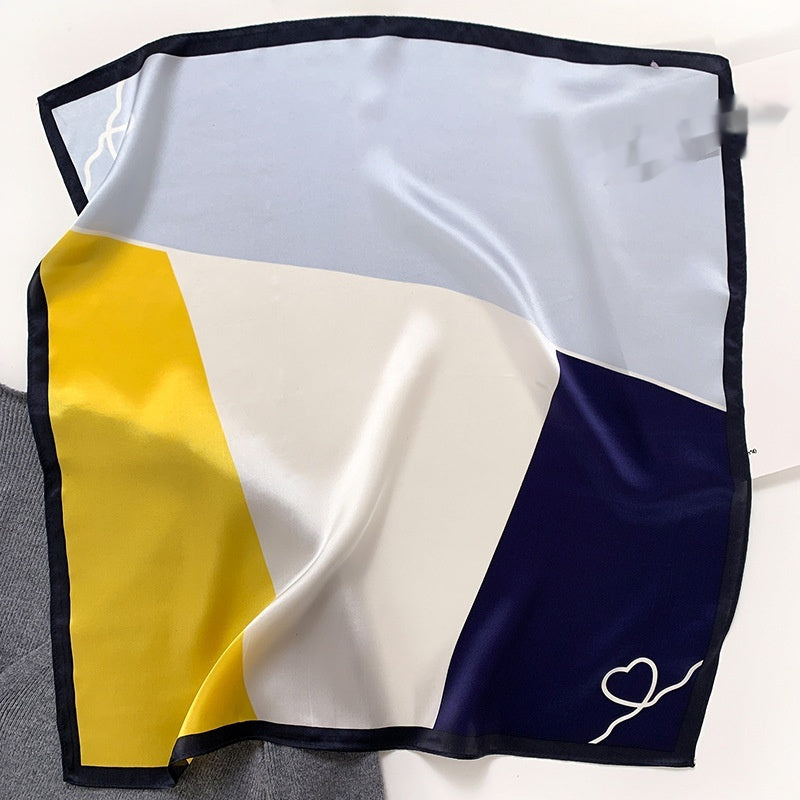Color-Matching Mulberry Silk Hair Band & Scarf