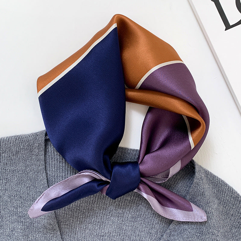 Color-Matching Mulberry Silk Hair Band & Scarf