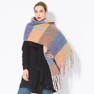Autumn & Winter Warm Tassel Scarf for Women – Cozy & Stylish Wrap