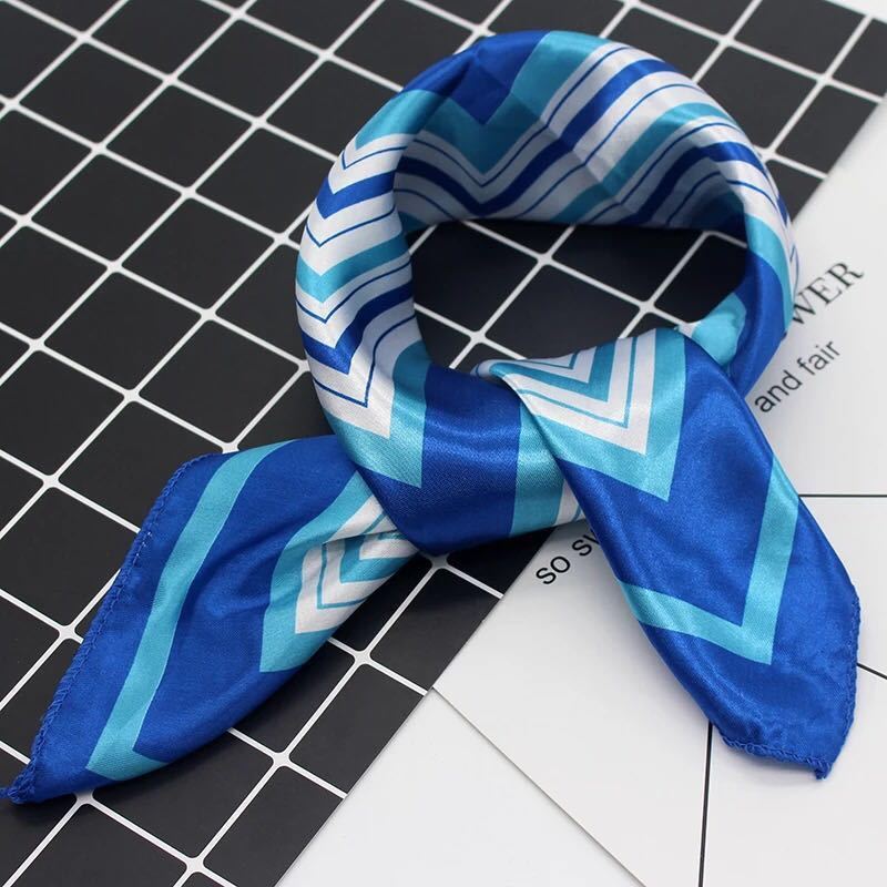 Versatile Small Silk Square Scarf 50cm  – Elegant Fashion Accessory