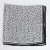 Artificial Silk Leopard Print Scarf – Stylish Square Silk Scarf for Women (70x70cm)