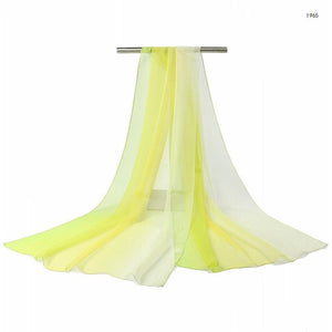 Luxury Gradient Silk Shawl – Elegant & Lightweight Fashion Wrap for All Seasons