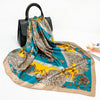 Elegant 90cm Silk Square Scarf – Lightweight & Stylish for All Seasons