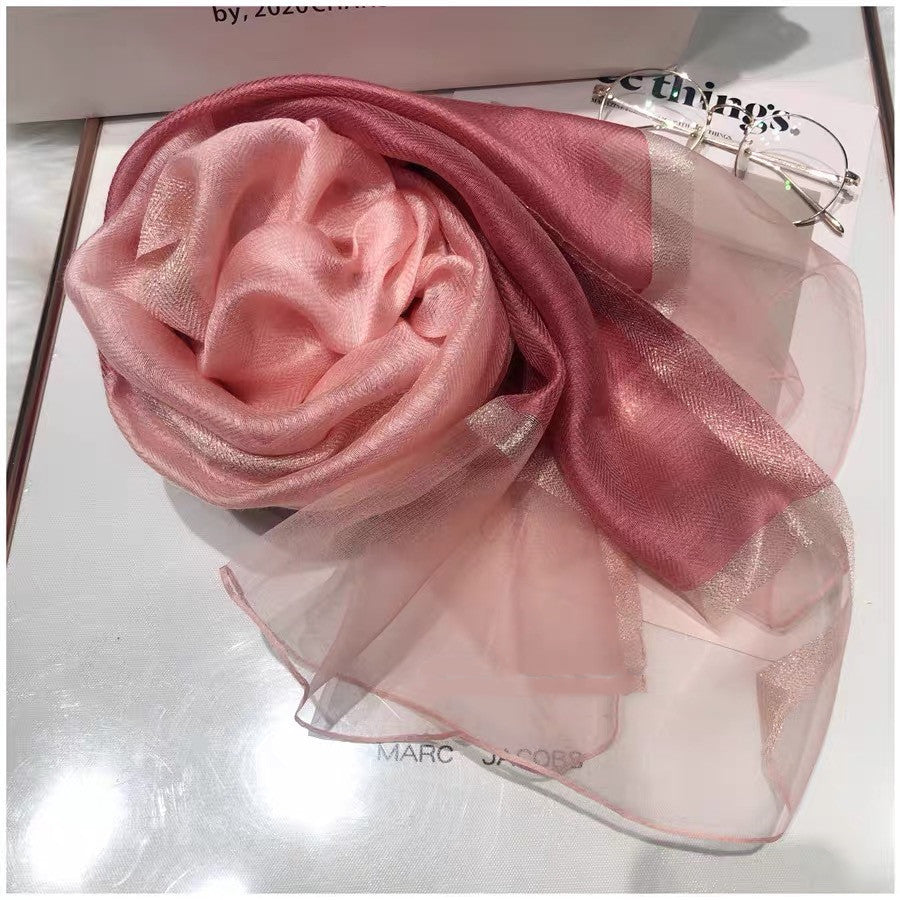 Elegant Mulberry Silk Scarf – Lightweight Fashion Wrap for Women