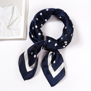 Elegant 70cm Silk Satin Square Scarf – Multi-Purpose Fashion Accessory