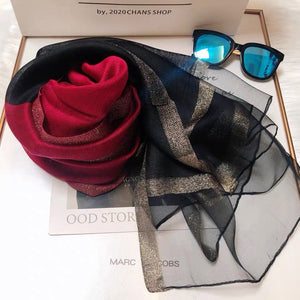 Elegant Mulberry Silk Scarf – Lightweight Fashion Wrap for Women