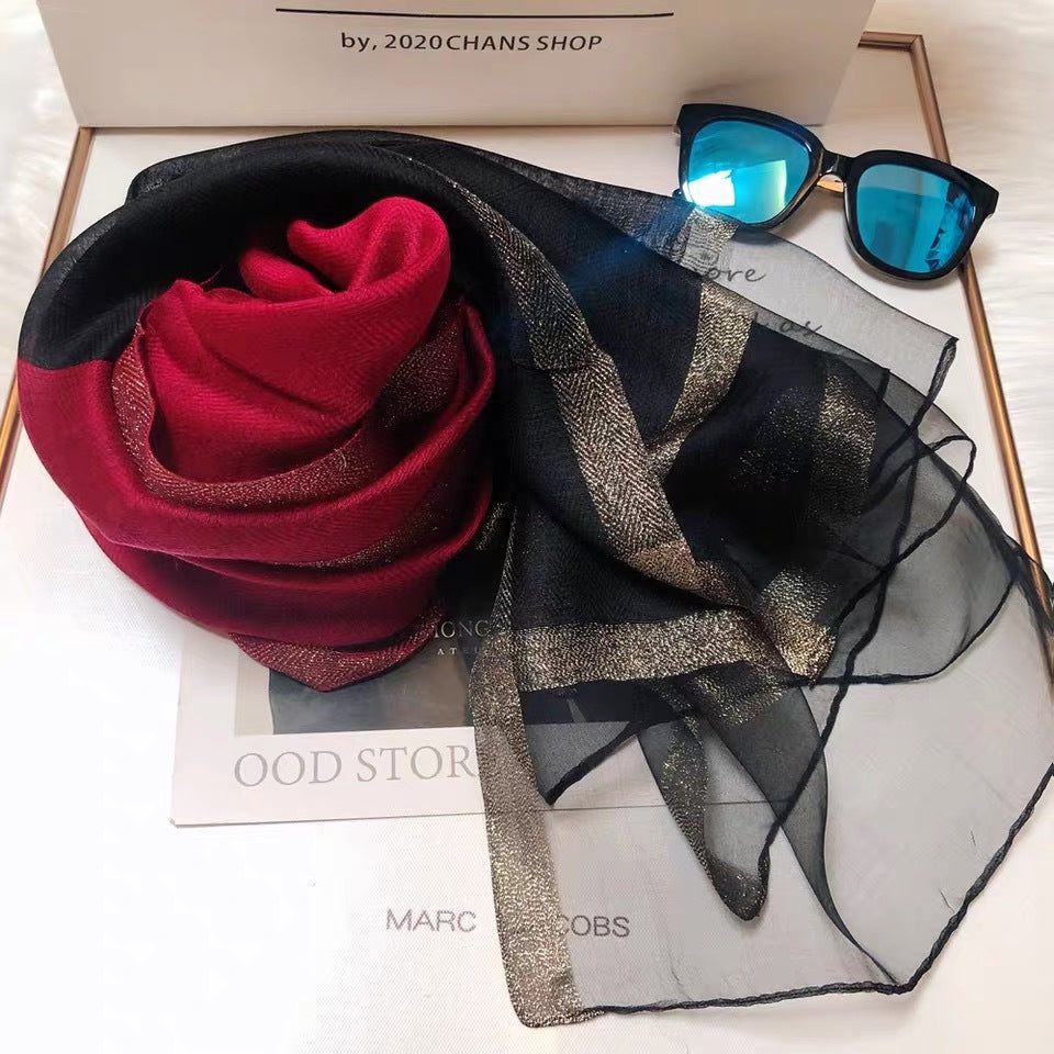 Elegant Mulberry Silk Scarf – Lightweight Fashion Wrap for Women