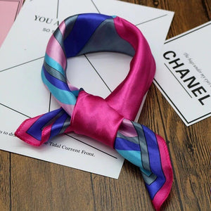 Versatile Small Silk Square Scarf 50cm  – Elegant Fashion Accessory