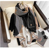 Elegant Geometric Print Women's Silk Scarf