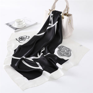 Elegant Decorative Silk Scarf – Stylish 70x70cm Square Wrap for Women