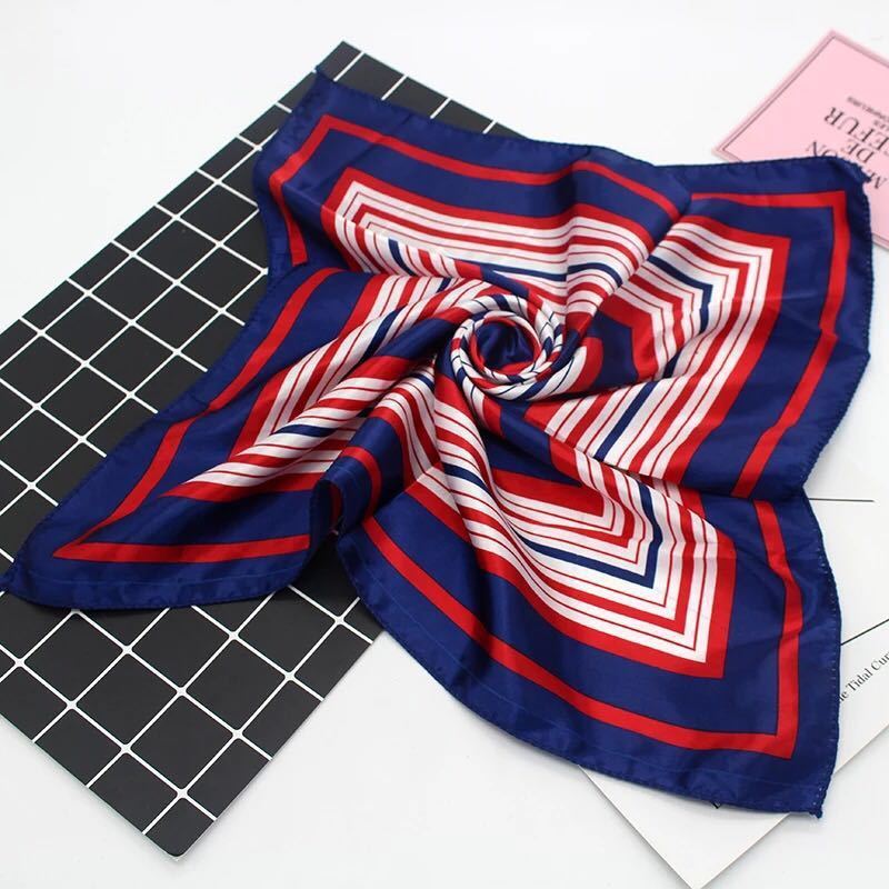 Versatile Small Silk Square Scarf 50cm  – Elegant Fashion Accessory