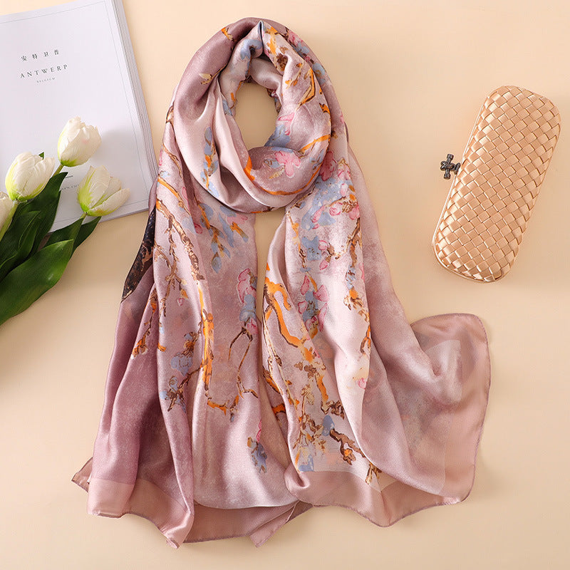 Luxury Silk Sunscreen Shawl – Elegant & Lightweight for Summer
