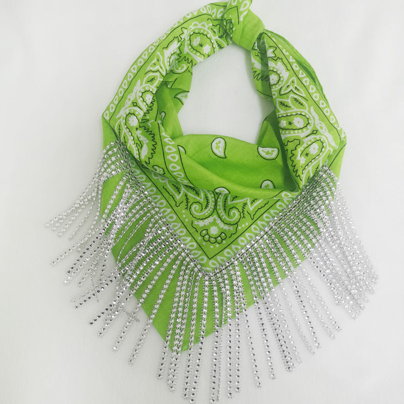 Paisley Vintage Diamond Tassel Scarf – Classic Elegance