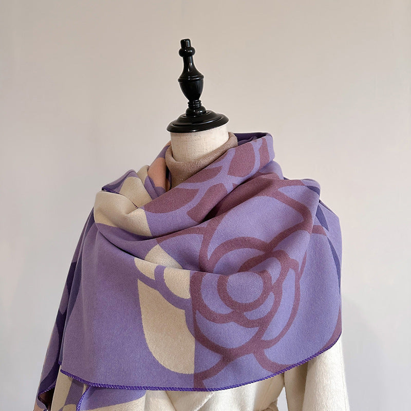 Dual-Use Warm Scarf & Winter Cloak for Women