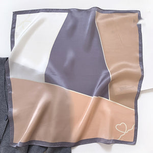 Color-Matching Mulberry Silk Hair Band & Scarf