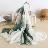 Printed Silk Shawl – Elegant Sunscreen Beach Towel Wrap