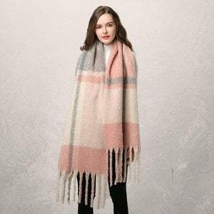 Autumn & Winter Warm Tassel Scarf for Women – Cozy & Stylish Wrap