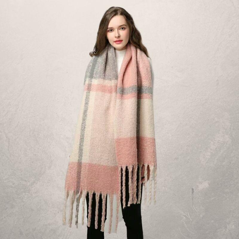 Autumn & Winter Warm Tassel Scarf for Women – Cozy & Stylish Wrap