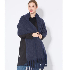 Autumn & Winter Warm Tassel Scarf for Women – Cozy & Stylish Wrap