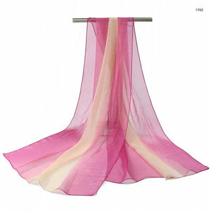 Luxury Gradient Silk Shawl – Elegant & Lightweight Fashion Wrap for All Seasons