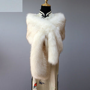 Luxury Faux Fur Shawl – Warm & Elegant Winter Wrap