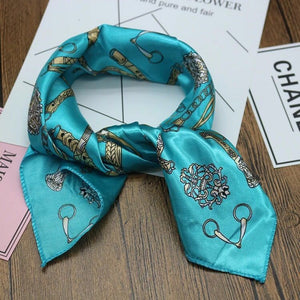 Versatile Small Silk Square Scarf 50cm  – Elegant Fashion Accessory