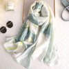 Elegant Lotus Silk Scarf – Lightweight Sunscreen Wrap for Women