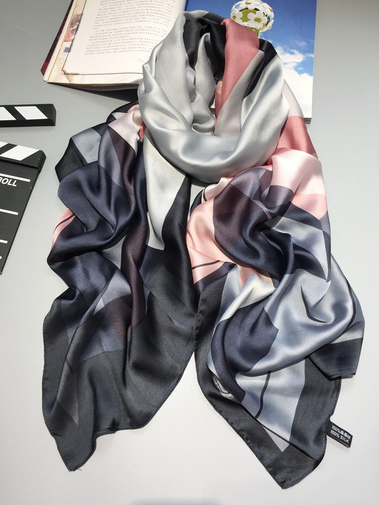 Luxury High-Grade Artificial Silk Scarf – Elegant & Lightweight (90x180cm)
